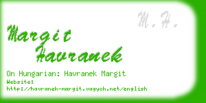 margit havranek business card